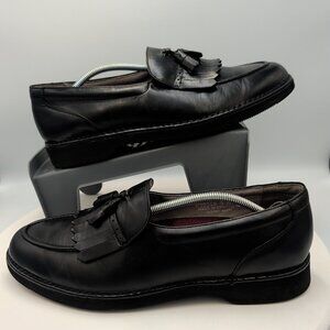 Dresports by Rockport Loafers Shoes Mens Size 9M Black leather Tassel Vibram 90s